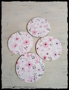 Set suporturi pahare ”Pink”